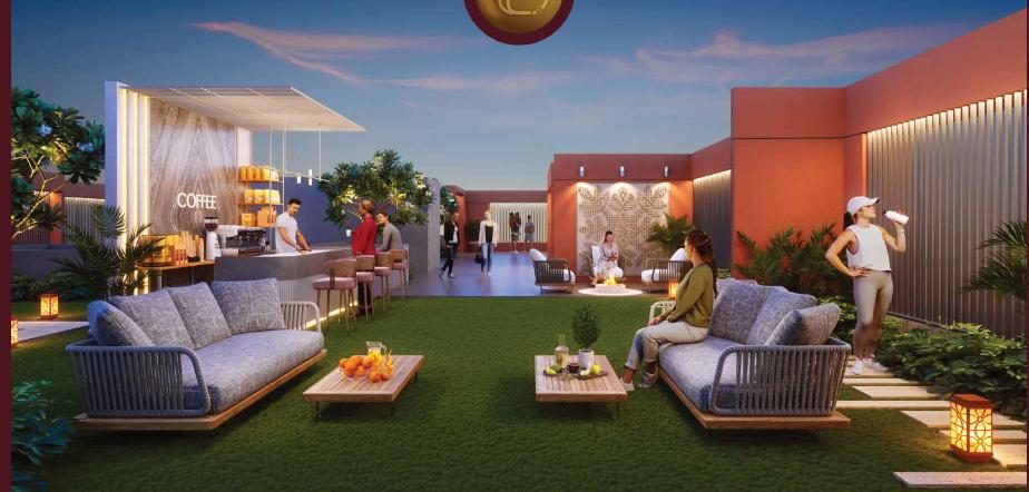 Terrace cafe and seating deck