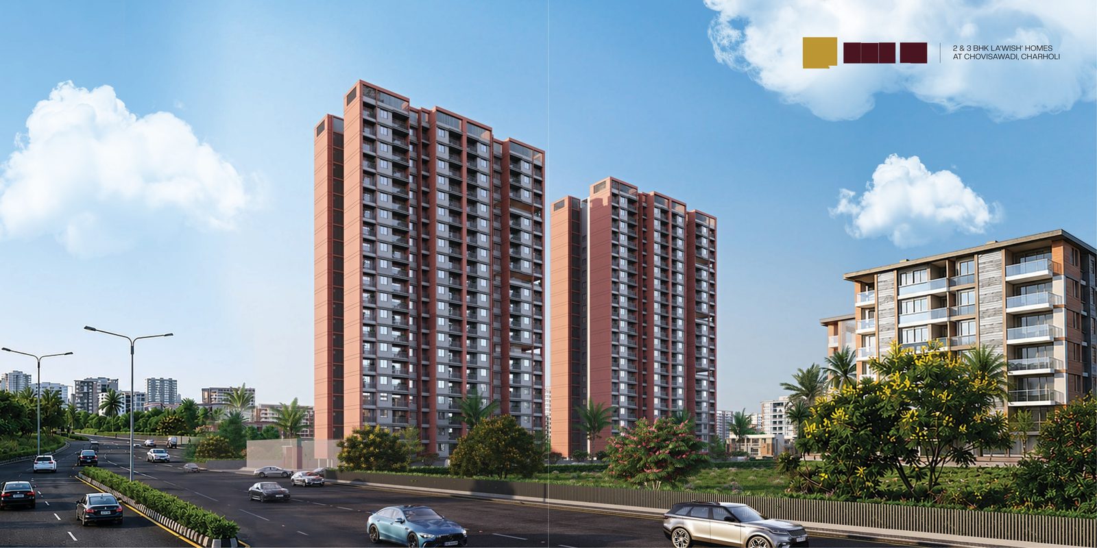 Evara towers at Chovisawadi, Charholi
