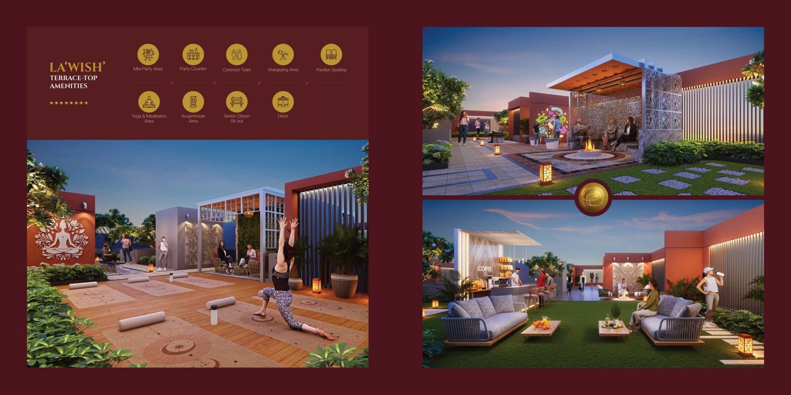La'Wish terrace-top amenities