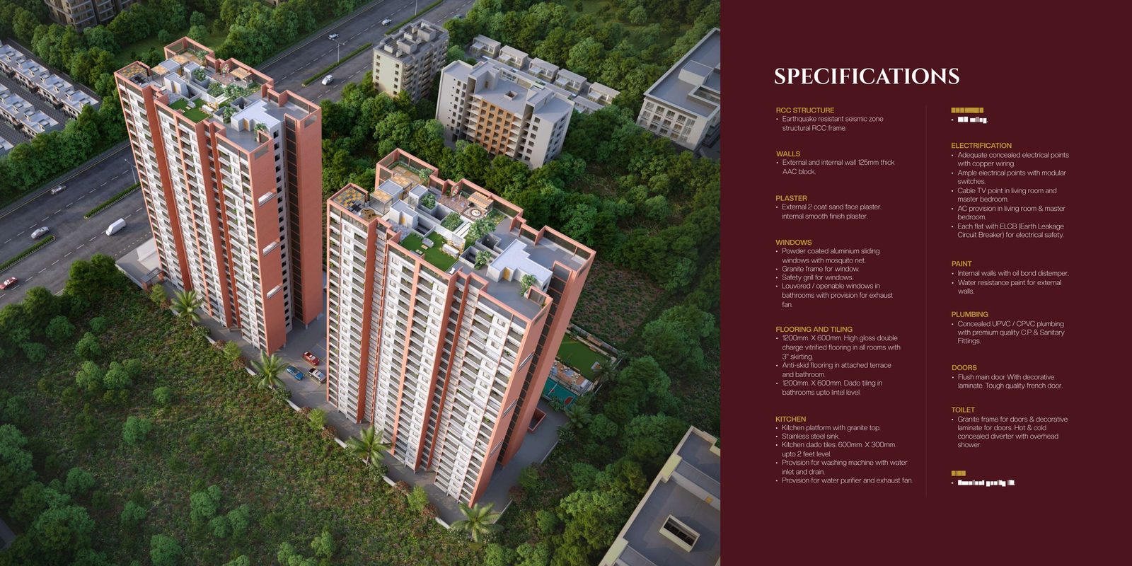 Evara specifications and tower elevation